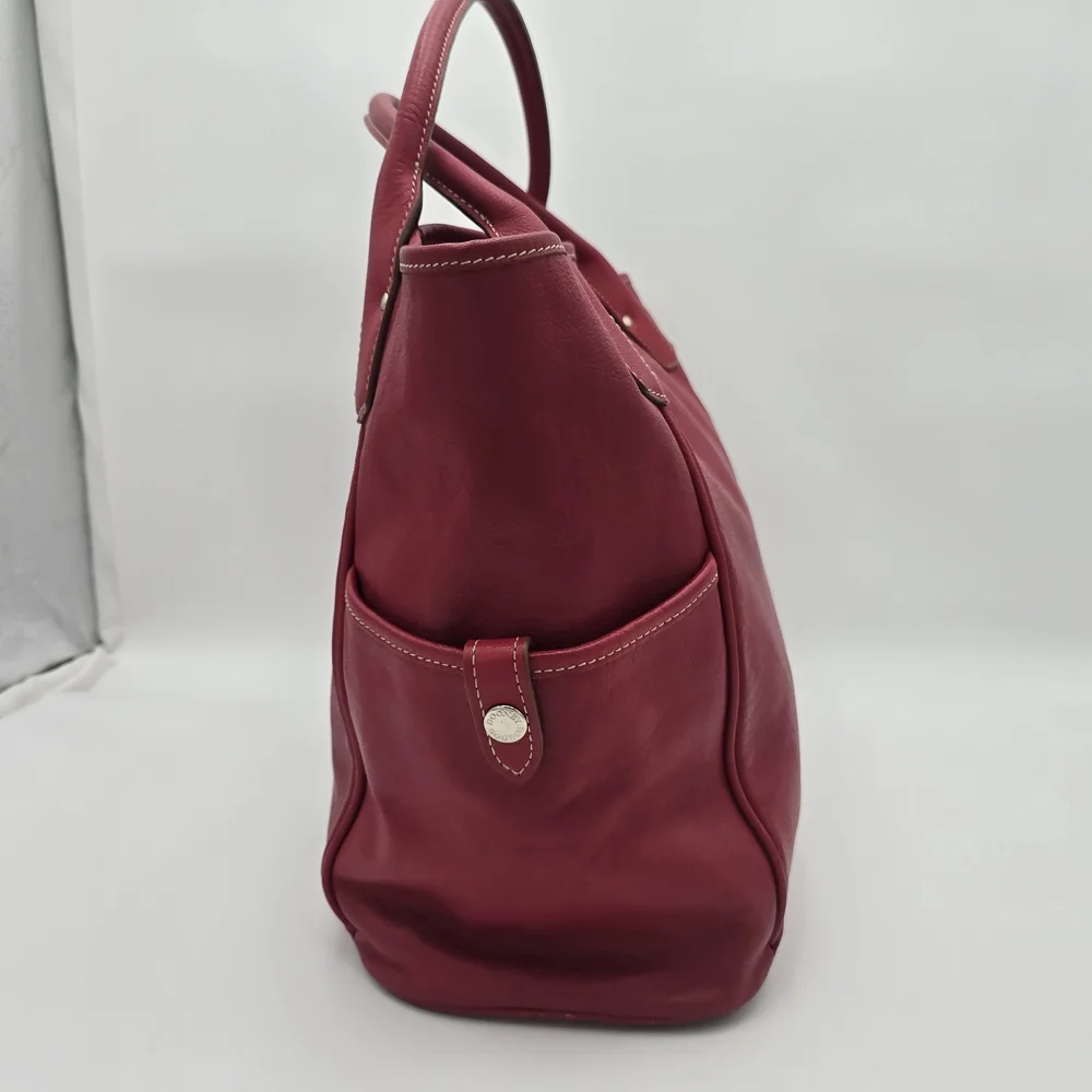 Dooney & Bourke Kristen Red Leather Tote Bag - Picture 3 of 16